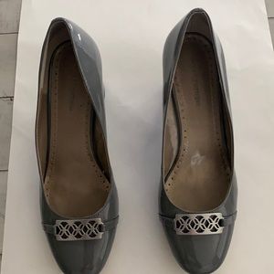 3in Gray Patent Leather pump by Adrienne Vittadini